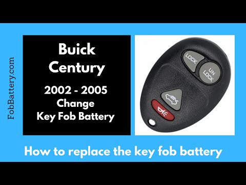 Buick Century Key Fob Battery Replacement (2002 - 2005)
