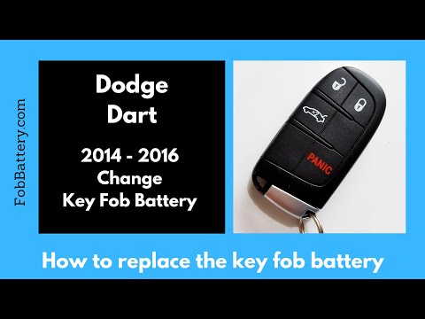 Dodge Dart Key Fob Battery Replacement (2014 - 2016)