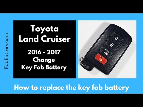 Toyota Land Cruiser Key Fob Battery Replacement (2016 - 2017)