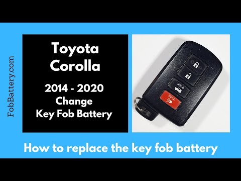 Toyota Corolla Key Fob Battery Replacement (2014 - 2020)