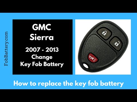 GMC Sierra Key Fob Battery Replacement (2007 - 2013)