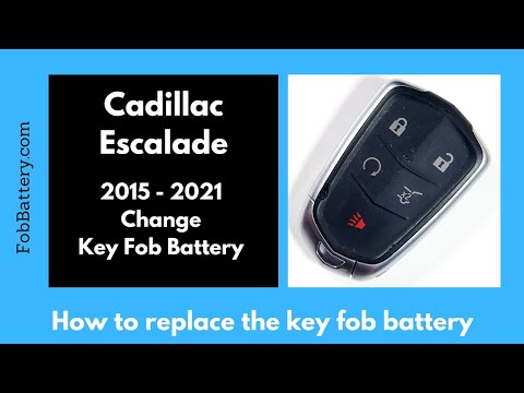 Cadillac Escalade Key Fob Battery Replacement (2015- 2021)