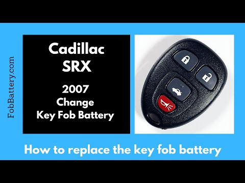 Cadillac SRX Key Fob Battery Replacement (2007)