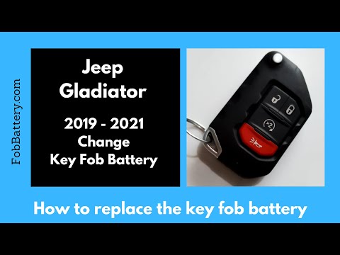 Jeep Gladiator Key Fob Battery Replacement (2019 - 2021)