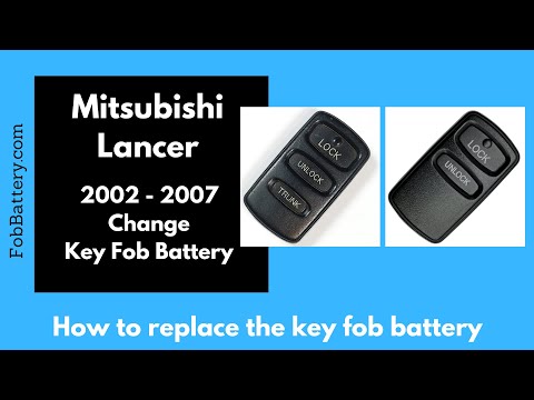 Mitsubishi Lancer Key Fob Battery Replacement (2002 - 2007)
