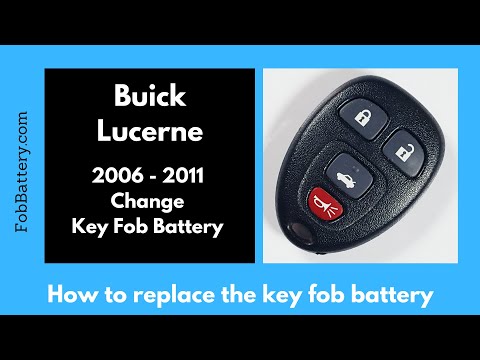 Buick Lucerne Key Fob Battery Replacement (2006 - 2011)