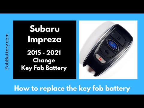 Subaru Impreza Key Fob Battery Replacement (2015 - 2021)