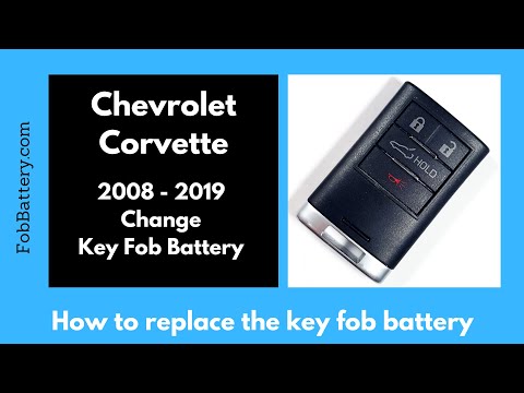 Chevrolet Corvette Key Fob Battery Replacement (2008 - 2019)