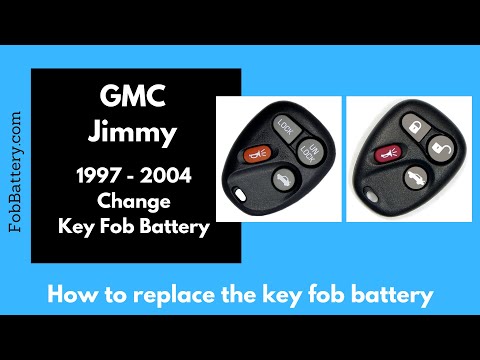 GMC Jimmy Key Fob Battery Replacement (1997 - 2004)