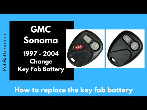 GMC Sonoma Key Fob Battery Replacement (1997 - 2004)