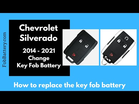 Chevrolet Silverado Key Fob Battery Replacement (2014 - 2021)