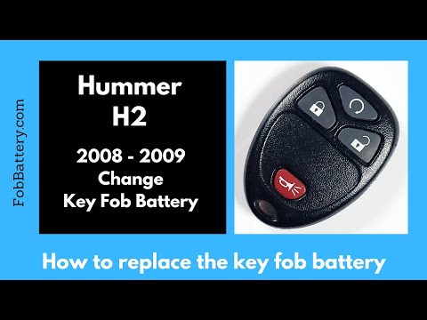 Hummer H2 Key Fob Battery Replacement (2008 - 2009)