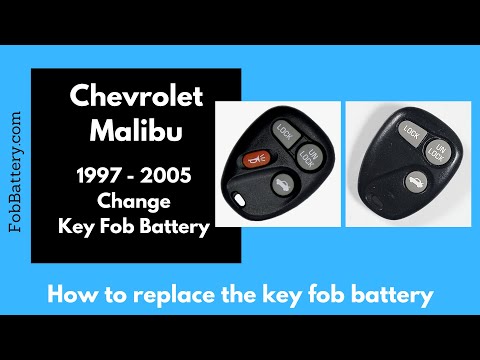 Chevrolet Malibu Key Fob Battery Replacement (1997 - 2005)