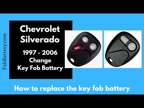 Chevrolet Silverado Key Fob Battery Replacement (1997 - 2006)