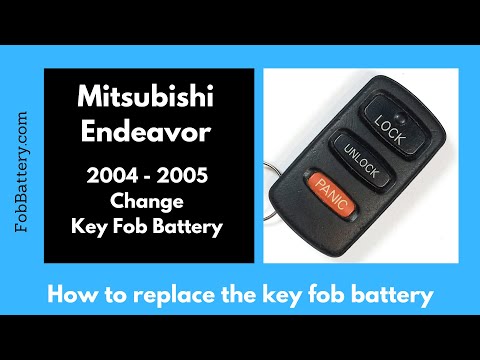 Mitsubishi Endeavor Key Fob Battery Replacement (2004 - 2005)