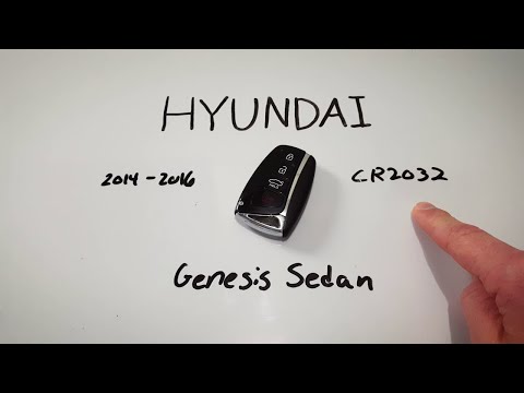 Hyundai Genesis Sedan Key Fob Battery Replacement (2014 - 2016)