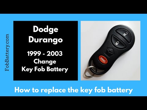 Dodge Durango Key Fob Battery Replacement (1999 - 2003)