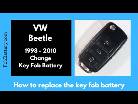 Volkswagen Beetle Key Fob Battery Replacement (1998 - 2010)