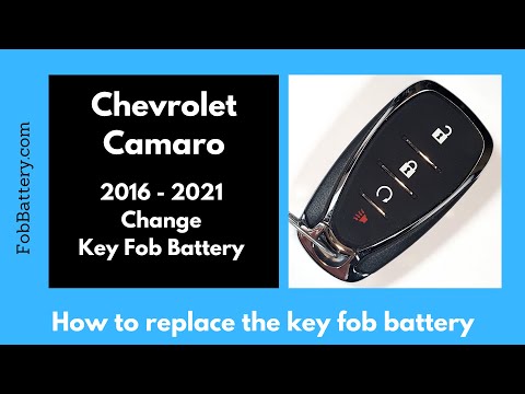 Chevrolet Camaro Key Fob Battery Replacement (2016 - 2021)