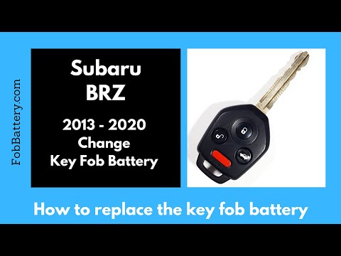 Subaru BRZ Key Fob Battery Replacement (2013 - 2020)