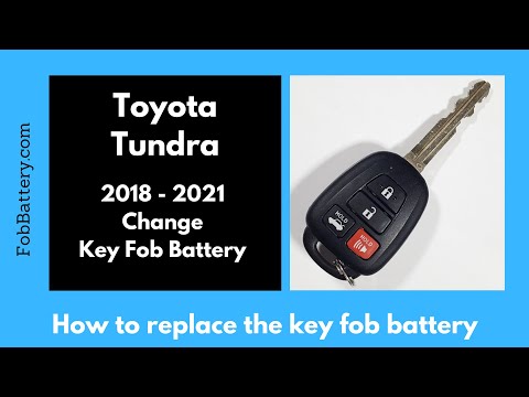 Toyota Tundra Key Fob Battery Replacement (2018 - 2021)