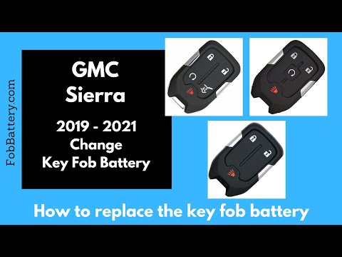 GMC Sierra Key Fob Battery Replacement (2019 - 2021)