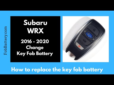 Subaru WRX Key Fob Battery Replacement (2016 - 2020)