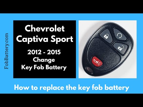 Chevrolet Captiva Sport Key Fob Battery Replacement (2012 - 2015)