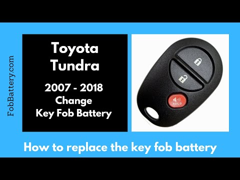 Toyota Tundra Key Fob Battery Replacement (2007 - 2018)