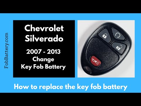Chevrolet Silverado Key Fob Battery Replacement (2007 - 2013)