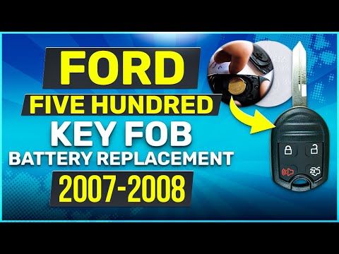 Ford Five Hundred Key Fob Battery Replacement 2007 2008