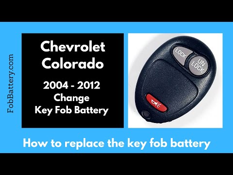 Chevrolet Colorado Key Fob Battery Replacement (2004 - 2012)