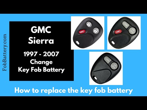 GMC Sierra Key Fob Battery Replacement (1997 - 2007)