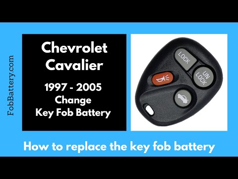Chevrolet Cavalier Key Fob Battery Replacement (1997 - 2005)