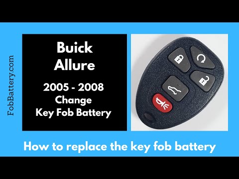 Buick Allure Key Fob Battery Replacement (2005 - 2008)