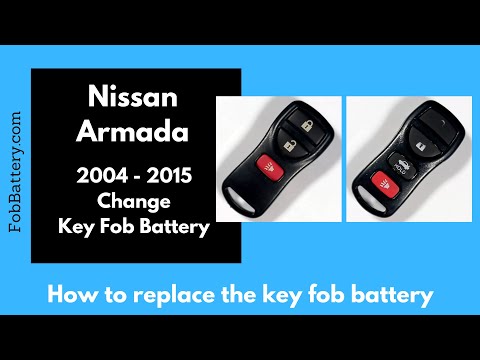 Nissan Armada Key Fob Battery Replacement (2004 - 2015)