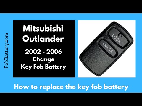Mitsubishi Outlander Key Fob Battery Replacement (2002 - 2006)