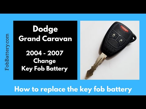 Dodge Grand Caravan Key Fob Battery Replacement (2004 - 2007)