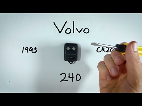 Volvo 240 Key Fob Battery Replacement (1993)
