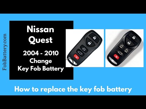 Nissan Quest Key Fob Battery Replacement (2004 - 2010)
