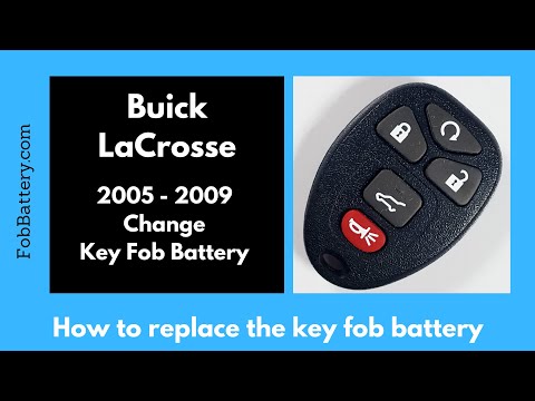 Buick LaCrosse Key Fob Battery Replacement (2005 - 2009)