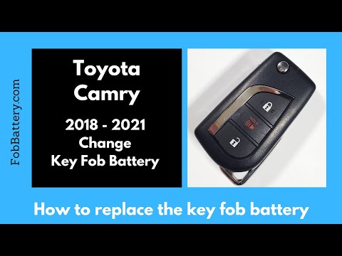 Toyota Camry Key Fob Battery Replacement (2018 - 2021)