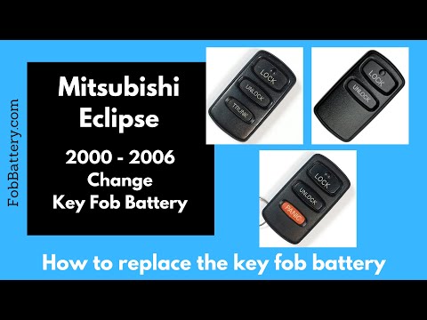 Mitsubishi Eclipse Key Fob Battery Replacement (2000 - 2006)