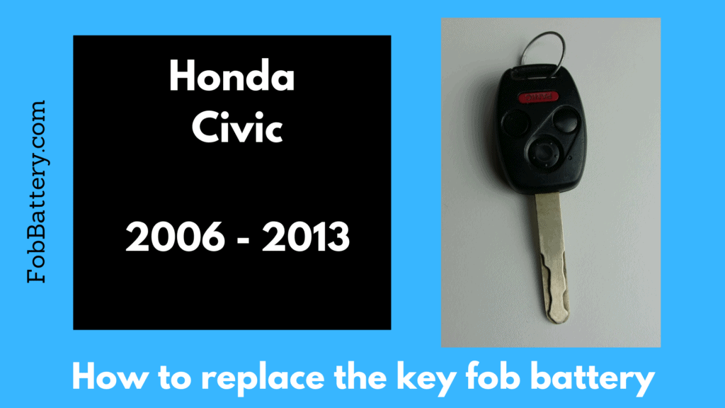 How to change a Honda civic key fob battery - Honda civic key fob battery replacement.