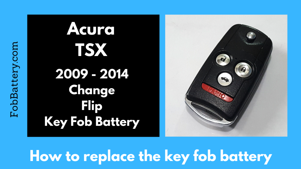 Acura TSX key fob battery replacement DIY