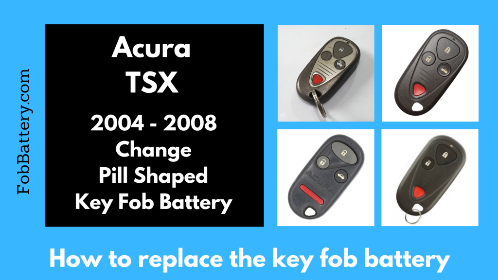 Acura TSX key fob battery replacement DIY