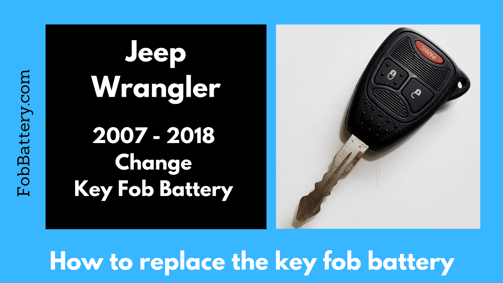 How to replace Jeep Wrangler key fob battery