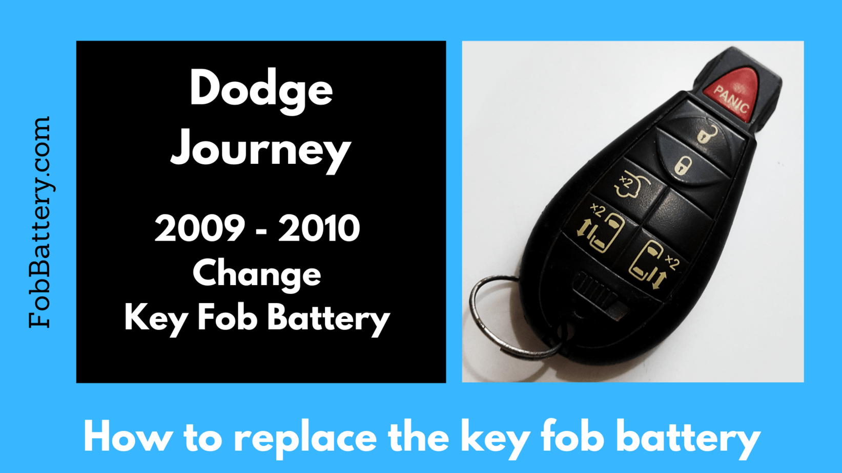 2019 dodge journey key fob battery size