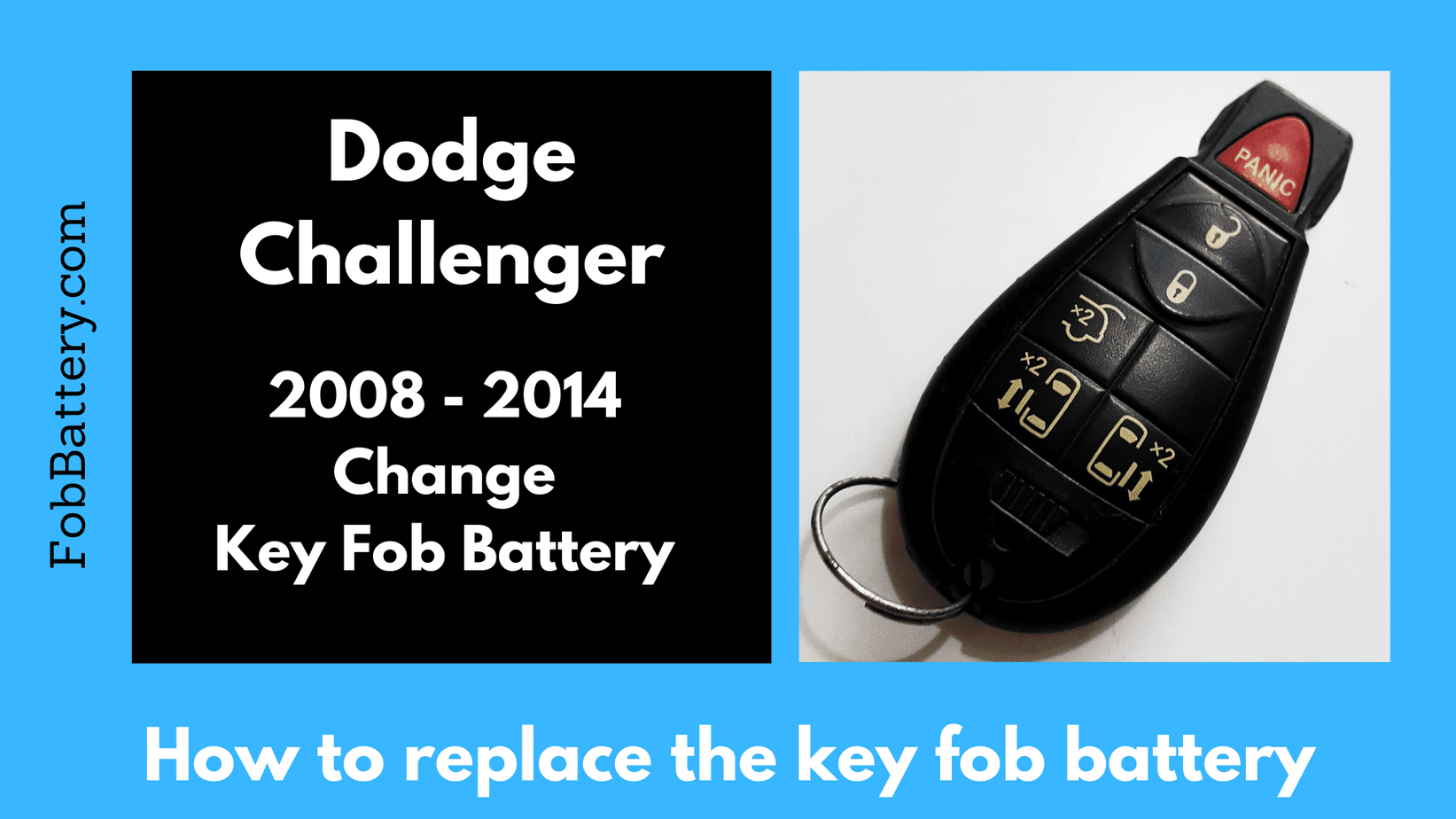 Dodge challenger key fob battery replacement