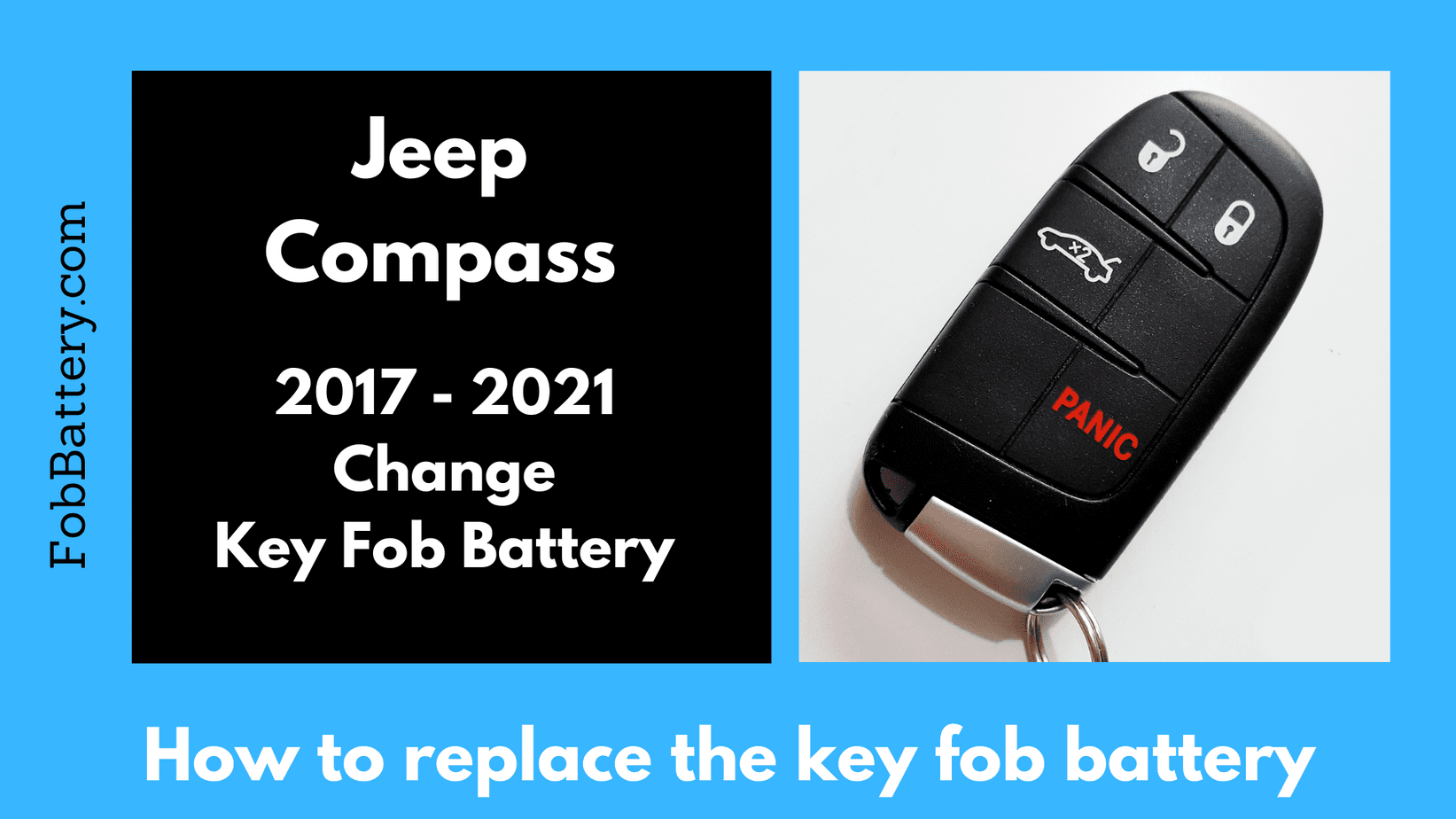 Jeep Key FOB Remote COMPATIBLE{*} 2 CR2032 REPLACEMENT BATTERIES EXP 2025 